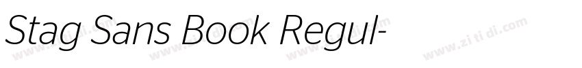 Stag Sans Book Regul字体转换